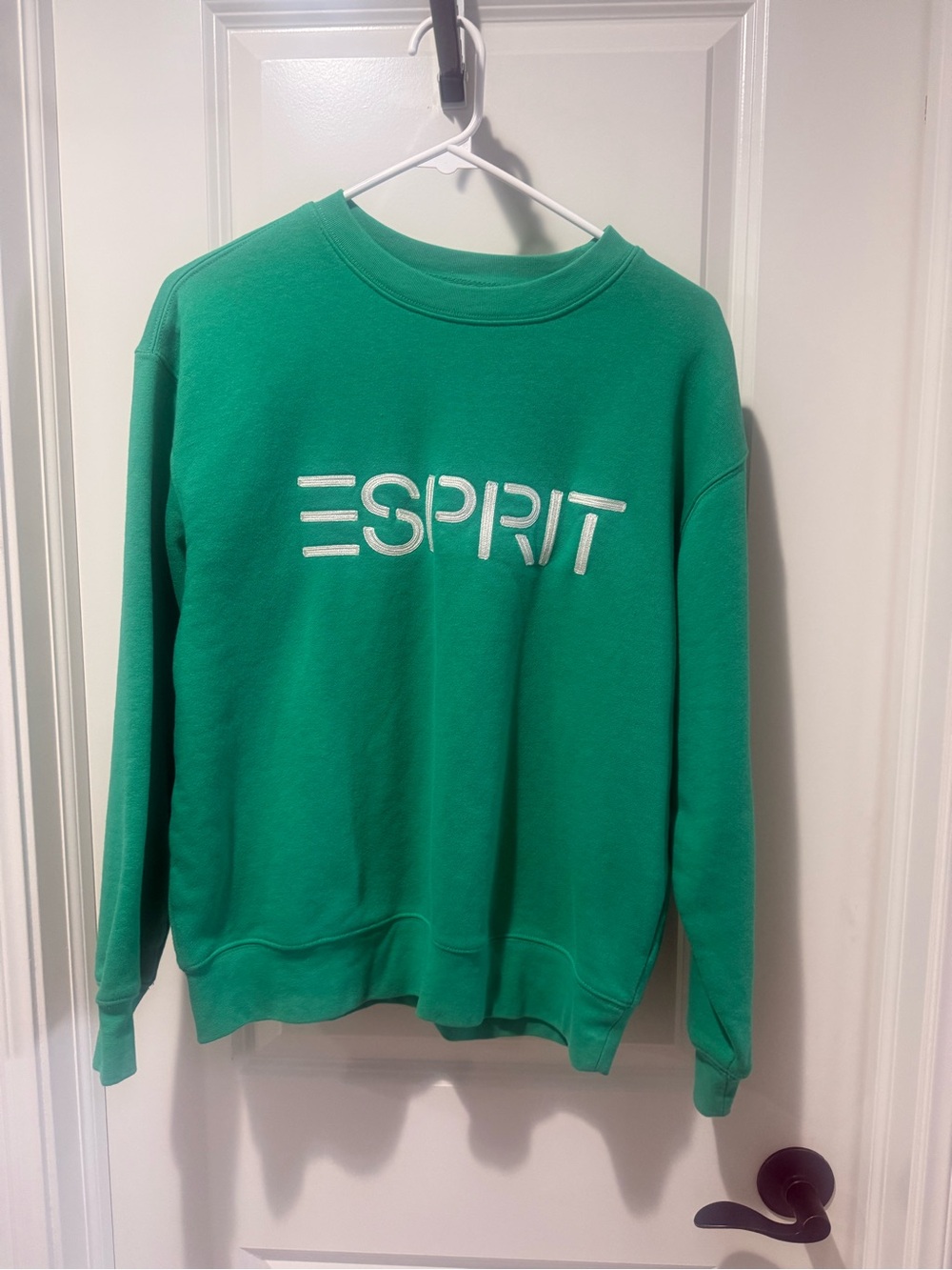 Costco Esprit Women's Green Logo Crewneck Sweatshirt
